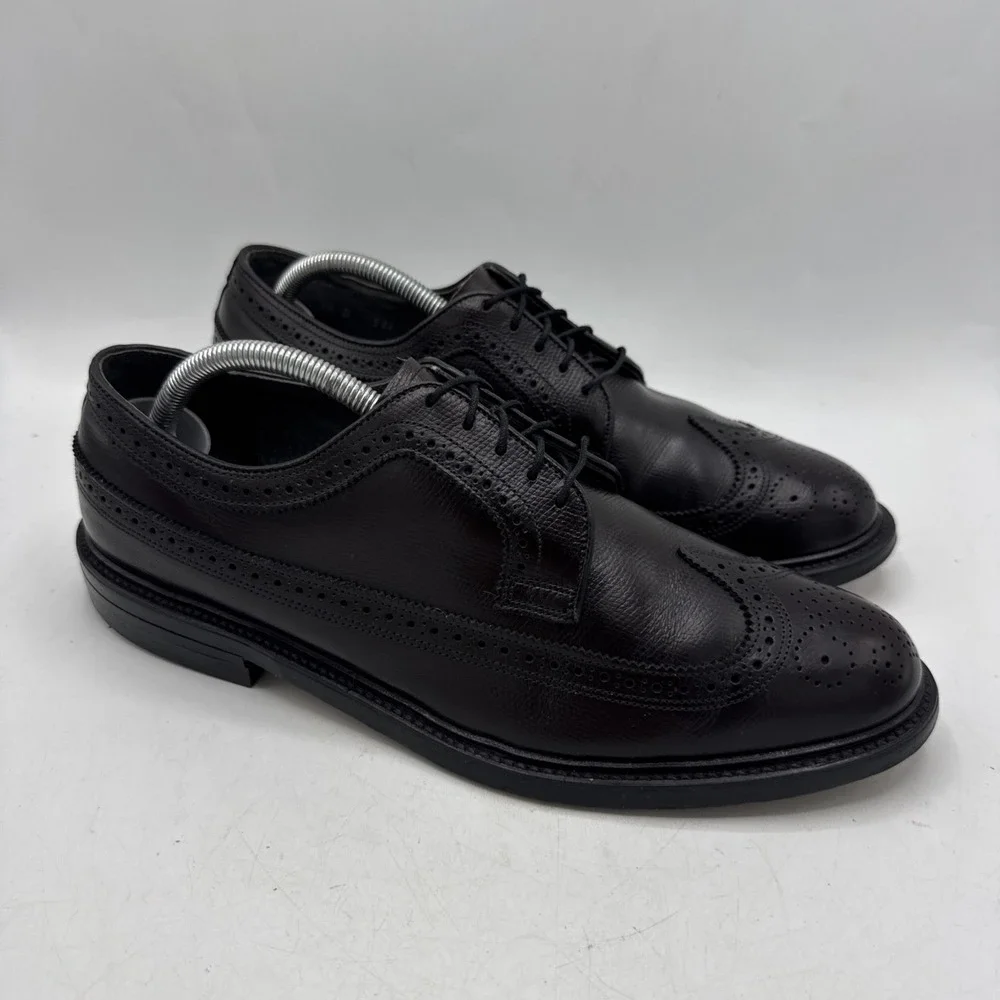 Executive Imperials Wingtip Oxford Dress Shoes Mens 9.5‎ Oxblood Leather Brogue